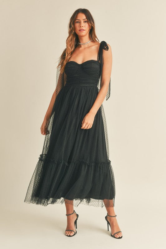 Black Tiered Maxi