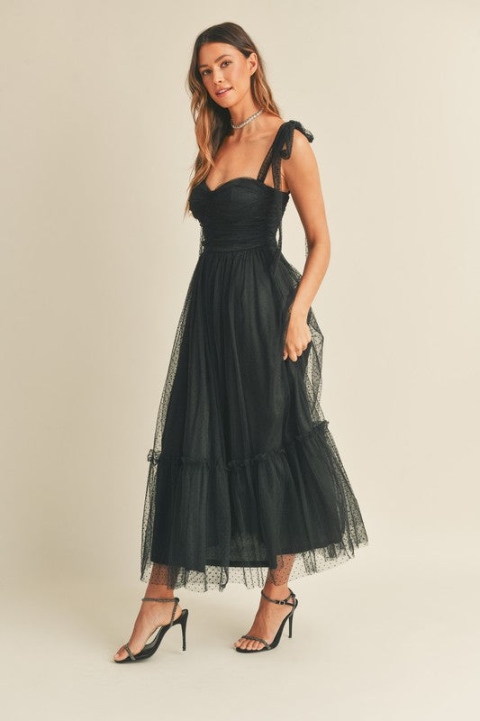 Black Tiered Maxi