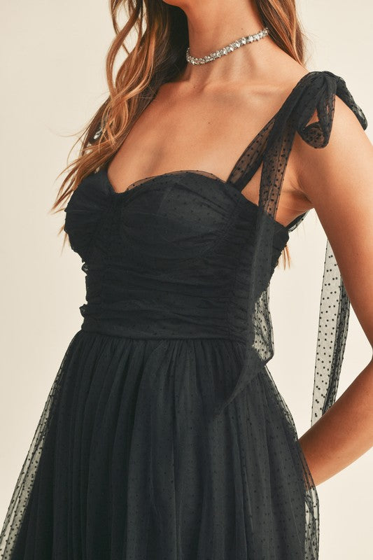 Black Tiered Maxi