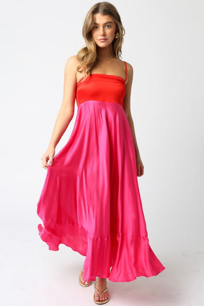 Red & Pink Savanah Dress