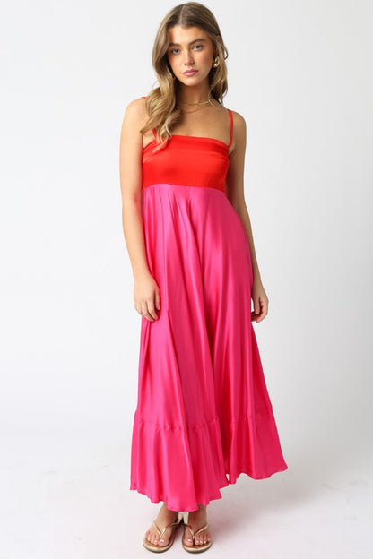 Red & Pink Savanah Dress