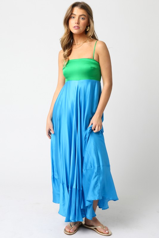 Blue & Green Savanah Dress