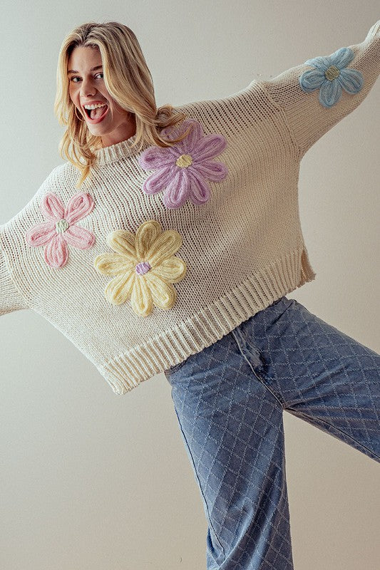 Flower Sweater - RTS