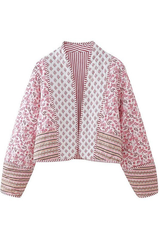 Pink Paisley Reversible Jacket - RTS