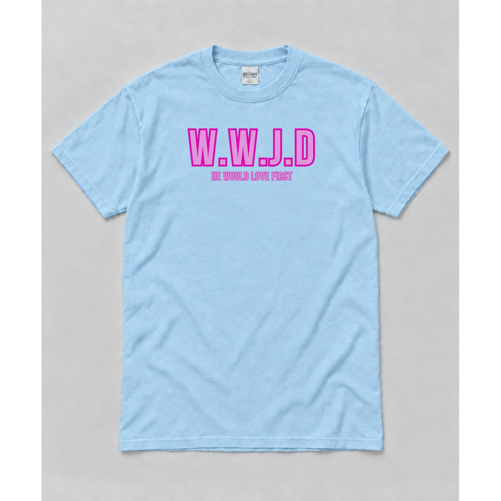 Short Sleeve Light Blue mockup