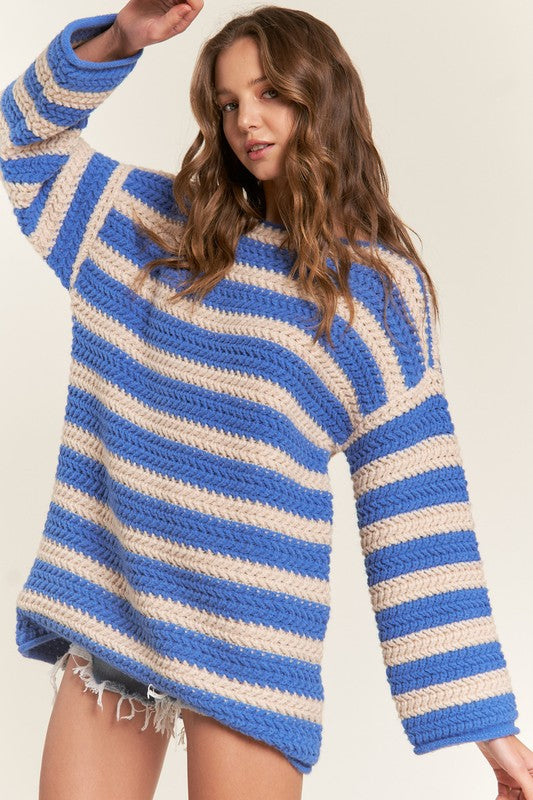 Blue Stripe Sweater