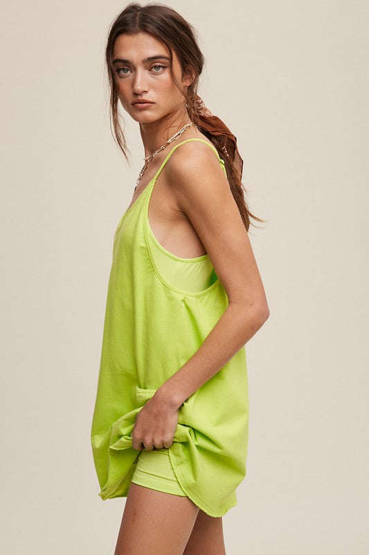 Lime Sport Dress/Romper