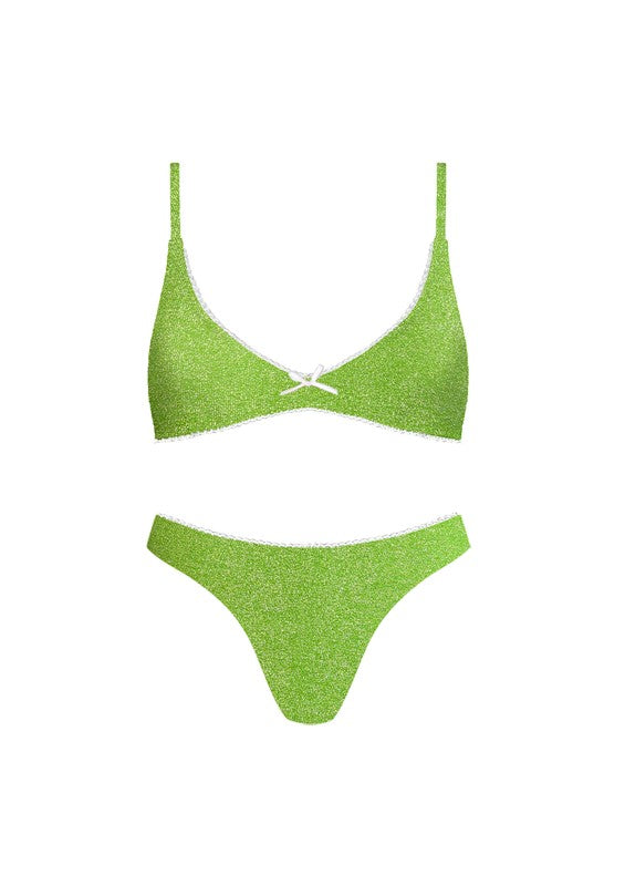 Green Capri Bikini Set- RTS