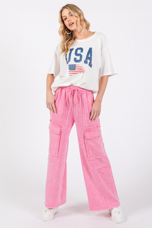 Pink Mineral Stretch Pants