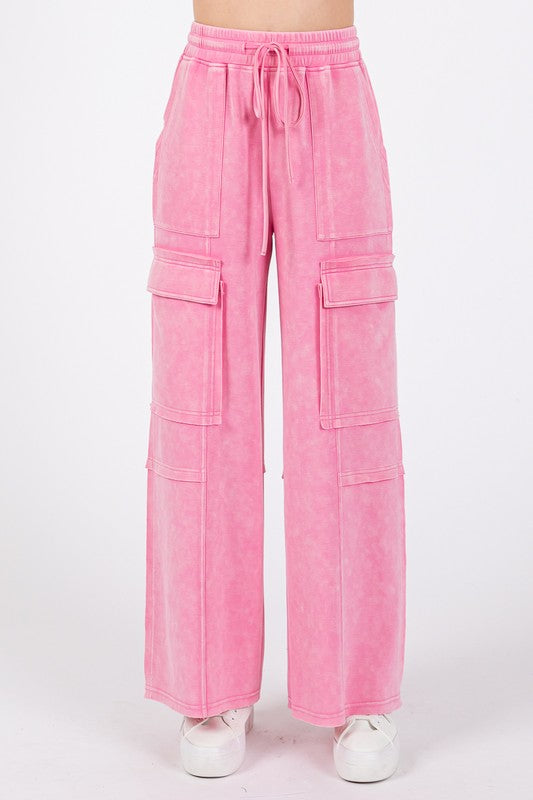 Pink Mineral Stretch Pants