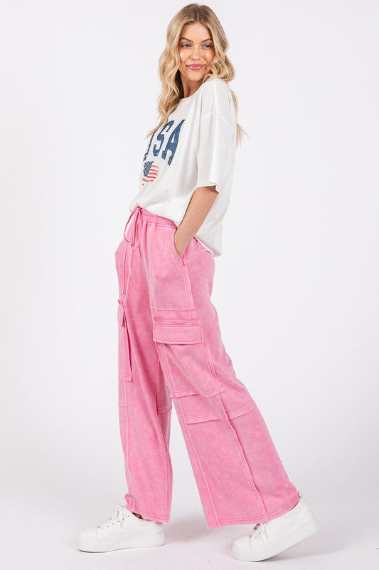 Pink Mineral Stretch Pants