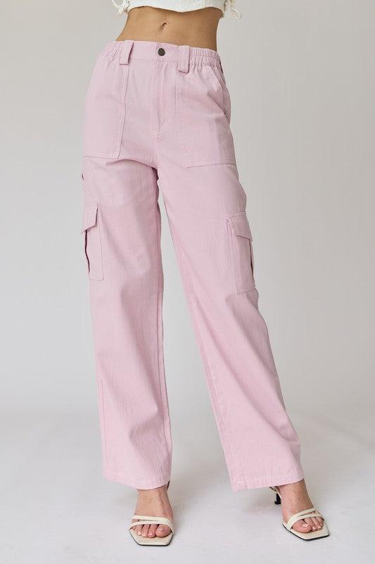 Light Pink Cargo Pants