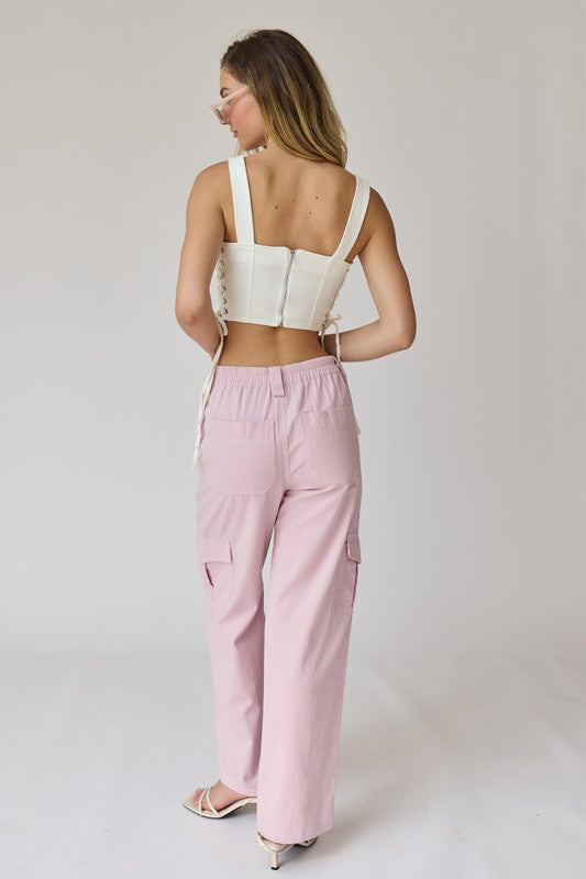 Light Pink Cargo Pants