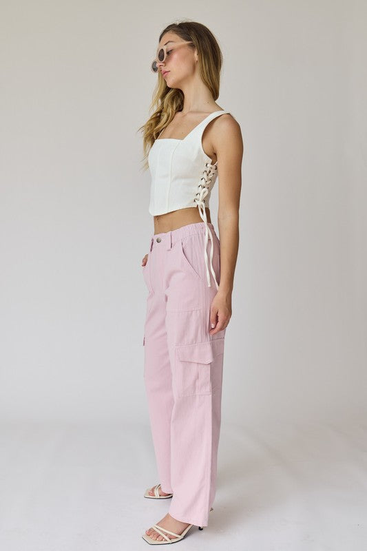 Light Pink Cargo Pants