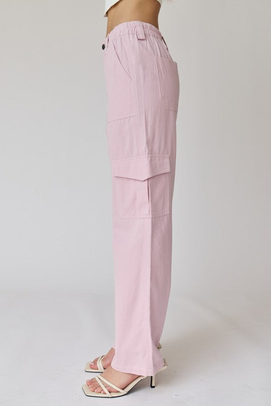 Light Pink Cargo Pants