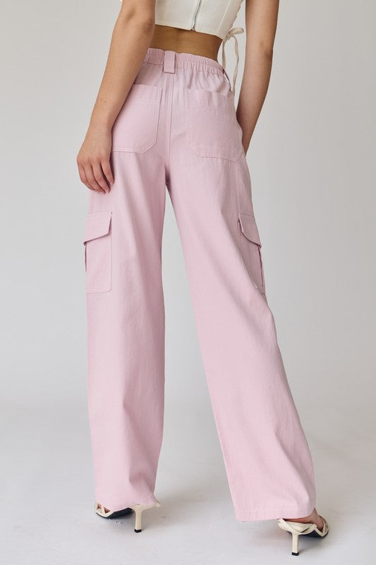 Light Pink Cargo Pants