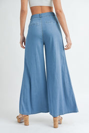 Wide Leg Denim Pants