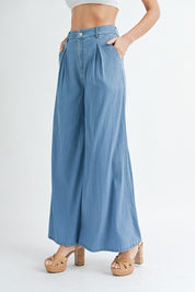 Wide Leg Denim Pants