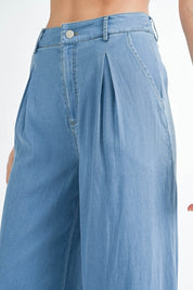 Wide Leg Denim Pants