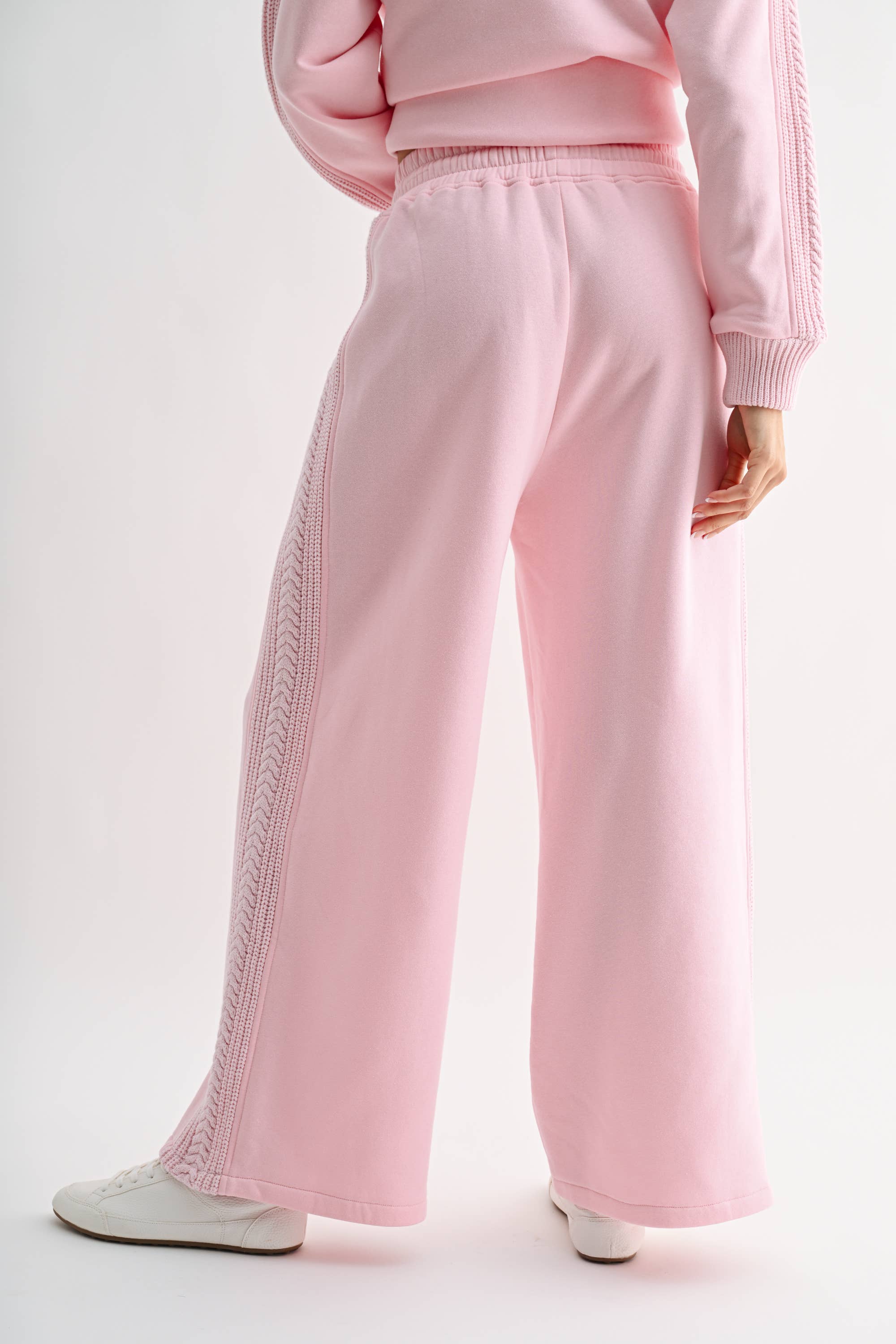 Pink Knit Oversized Set