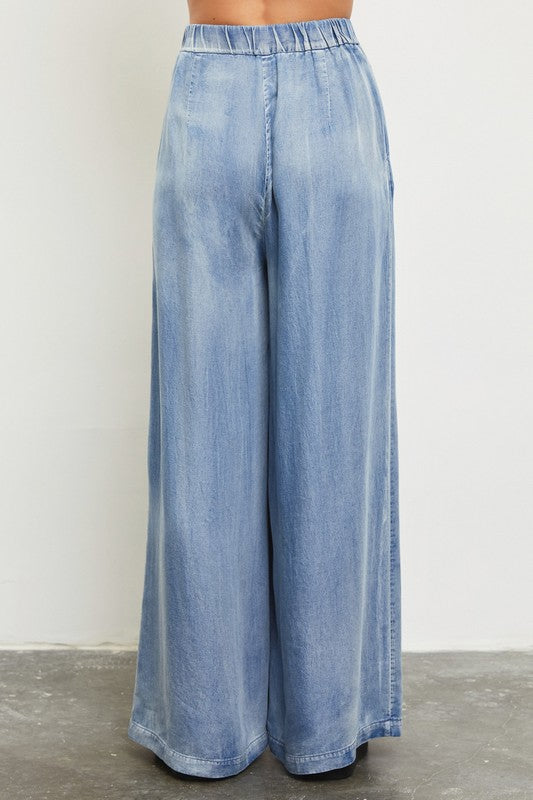 Wide Leg Light Denim