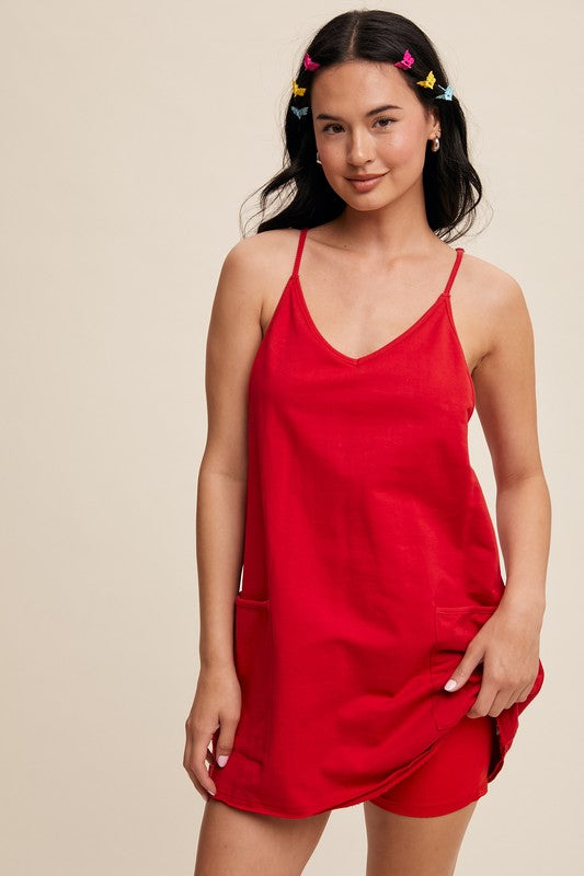 Red Sport Romper