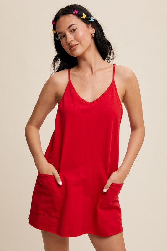 Red Sport Romper