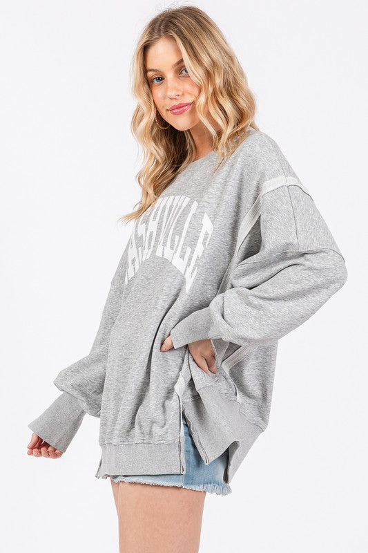 Grey Pullover Nashville Sweatshirt