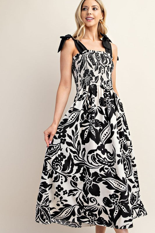 Black & White Maxi Dress