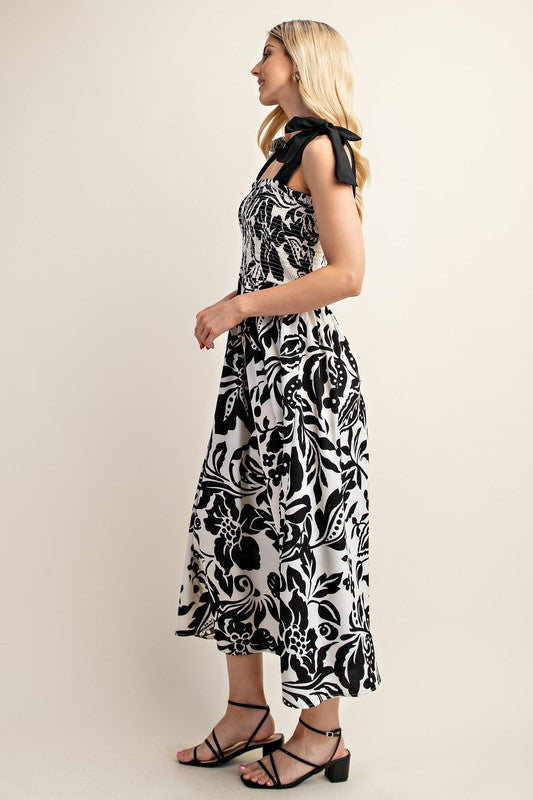 Black & White Maxi Dress