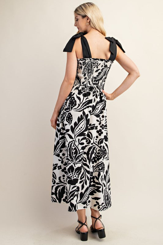 Black & White Maxi Dress