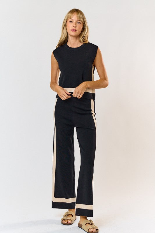 Black Top & Pants Set