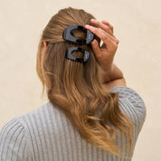 Black Flat Cloud Clip - Small