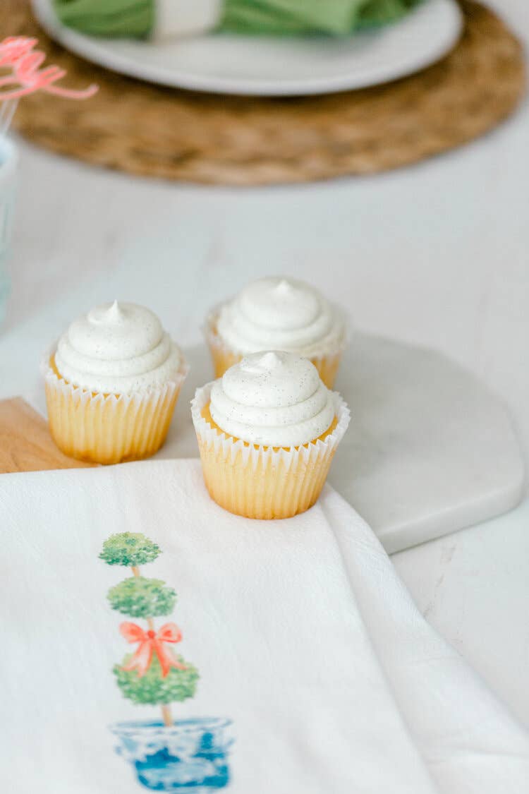 Topiary Watercolor Tea Towel