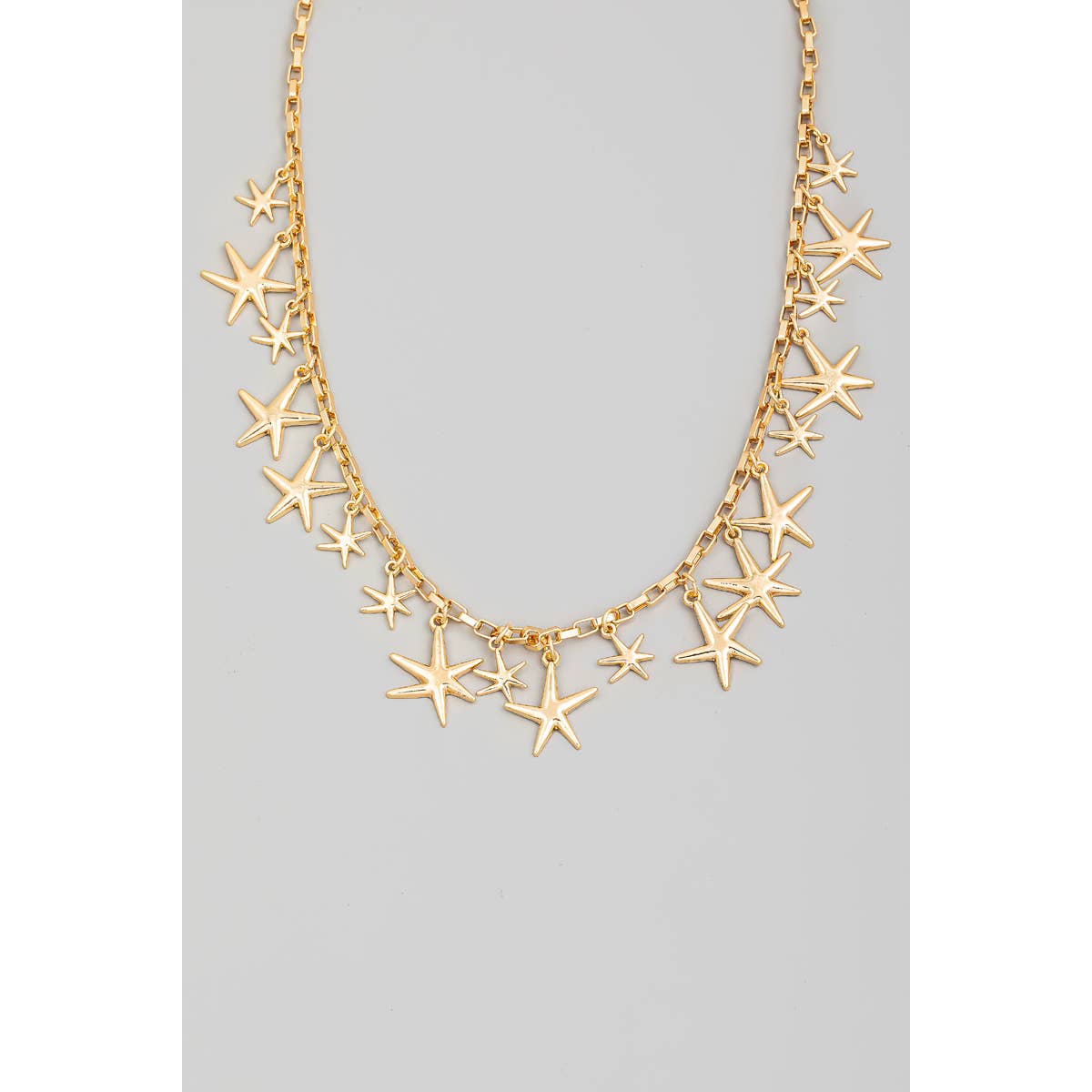 Chain Link Starfish Charm Necklace