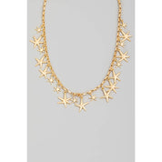 Chain Link Starfish Charm Necklace