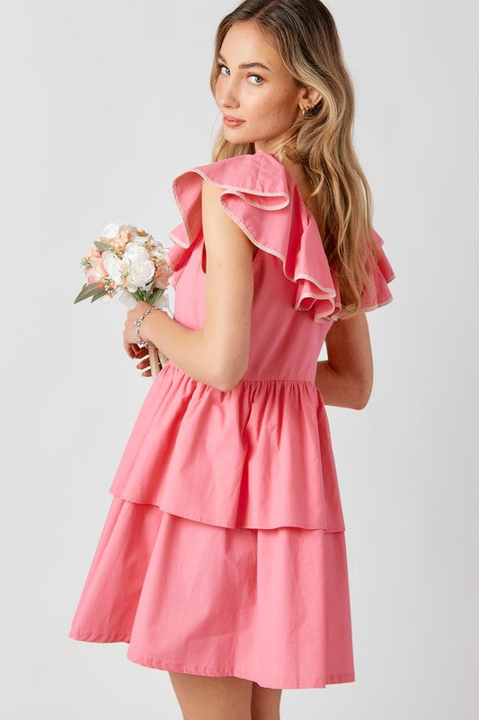 Pink Tiered Dress