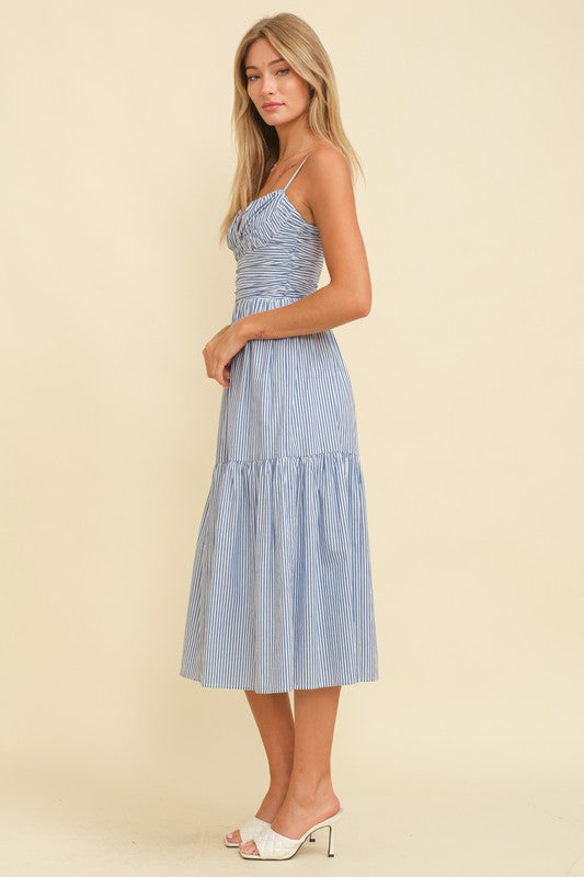 Blue & White Maxi