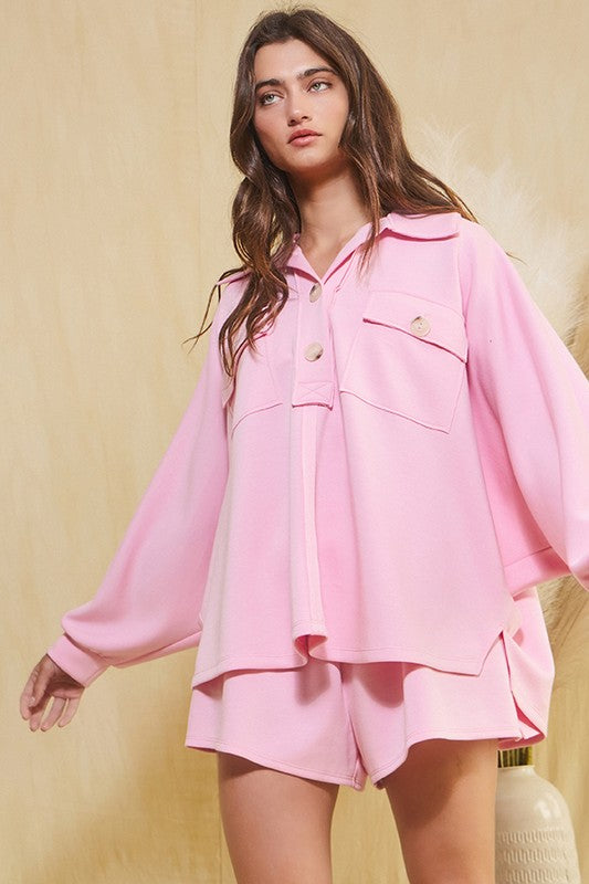 Pink Scuba Shorts