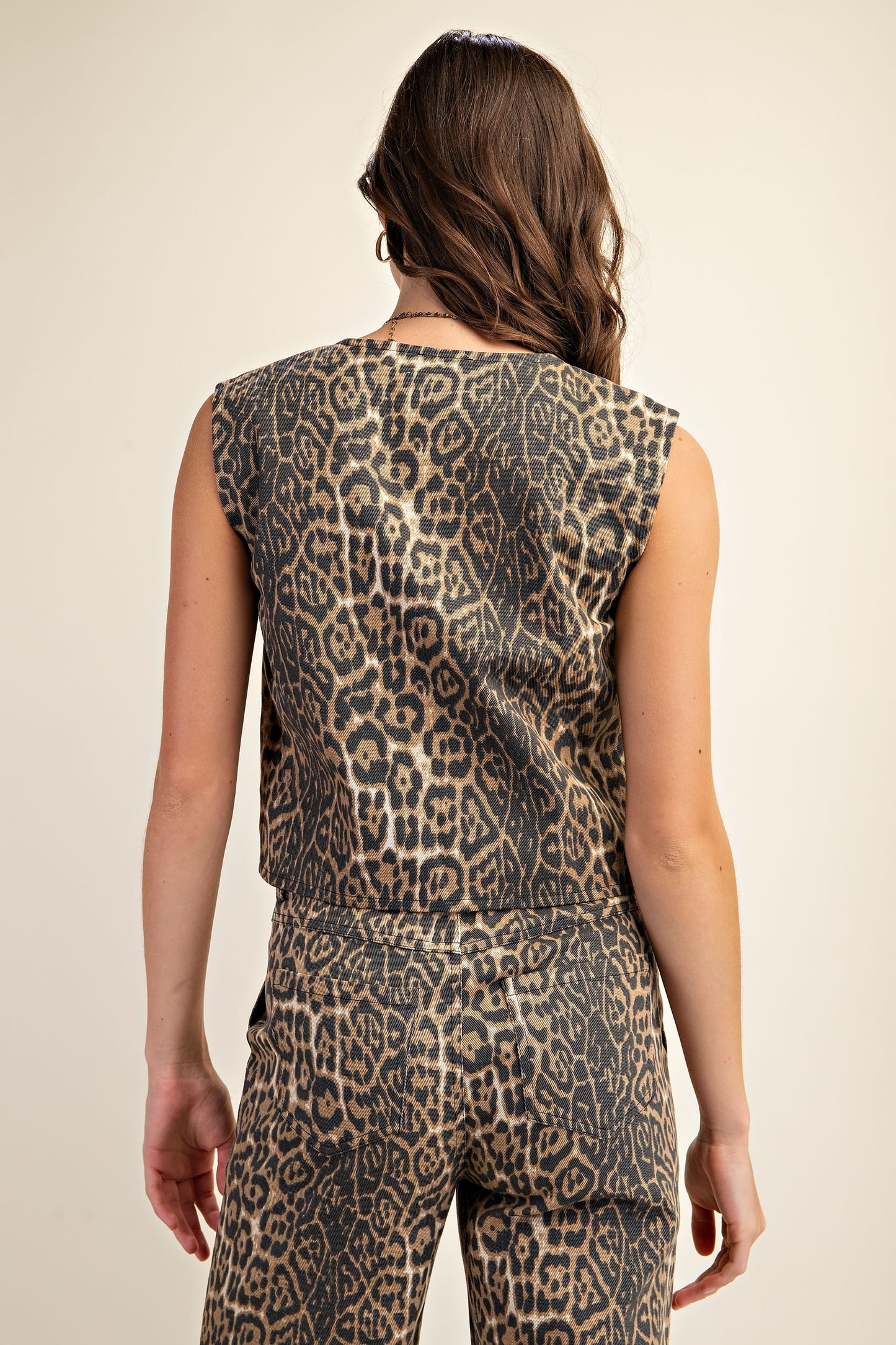 Leopard Print Vest