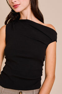 Cream Side Slit Sweater