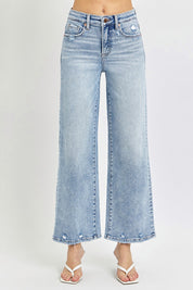 Light Blue Wide Leg Jeans RDP5936