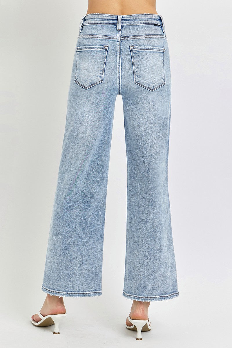 Light Blue Wide Leg Jeans RDP5936