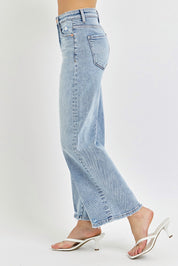Light Blue Wide Leg Jeans RDP5936