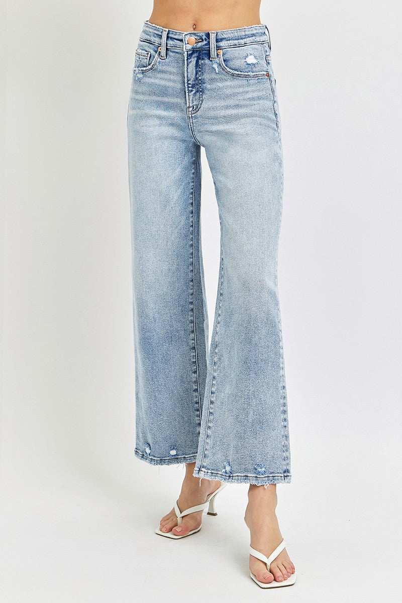 Light Blue Wide Leg Jeans RDP5936