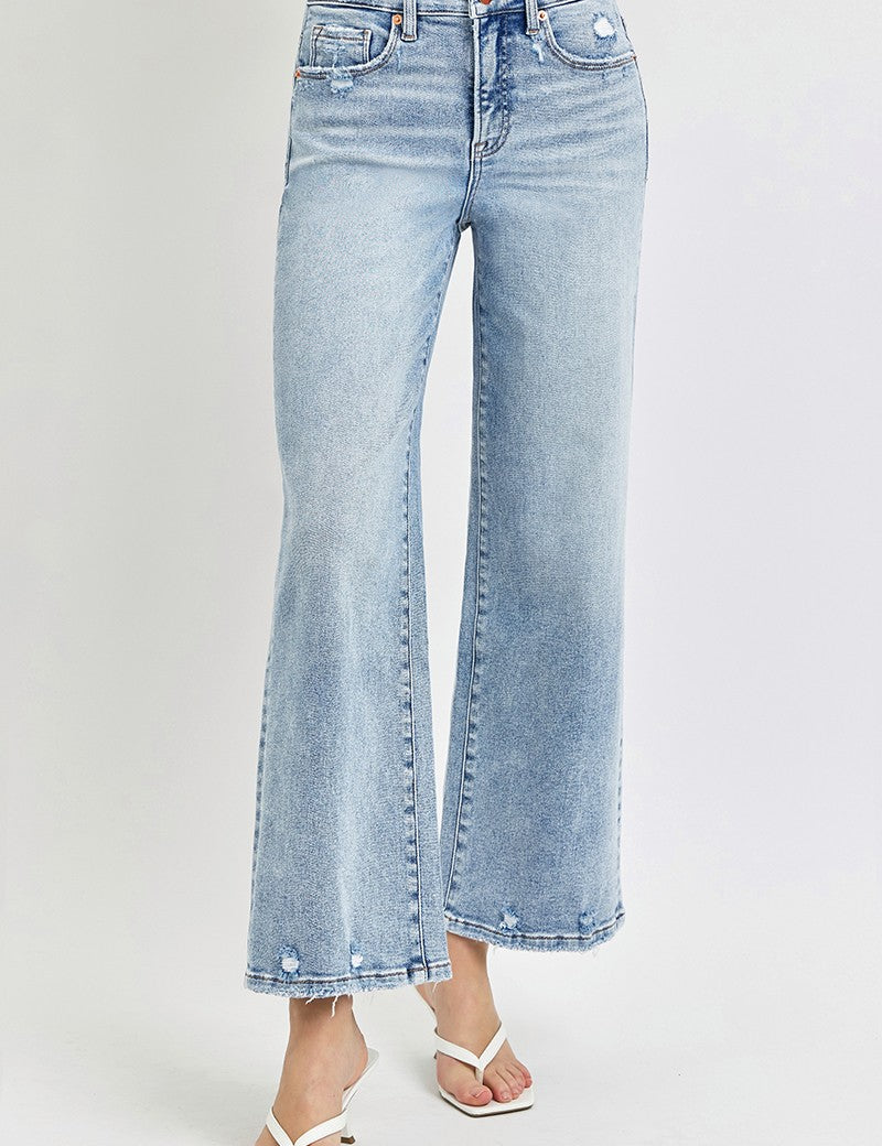 Light Blue Wide Leg Jeans RDP5936