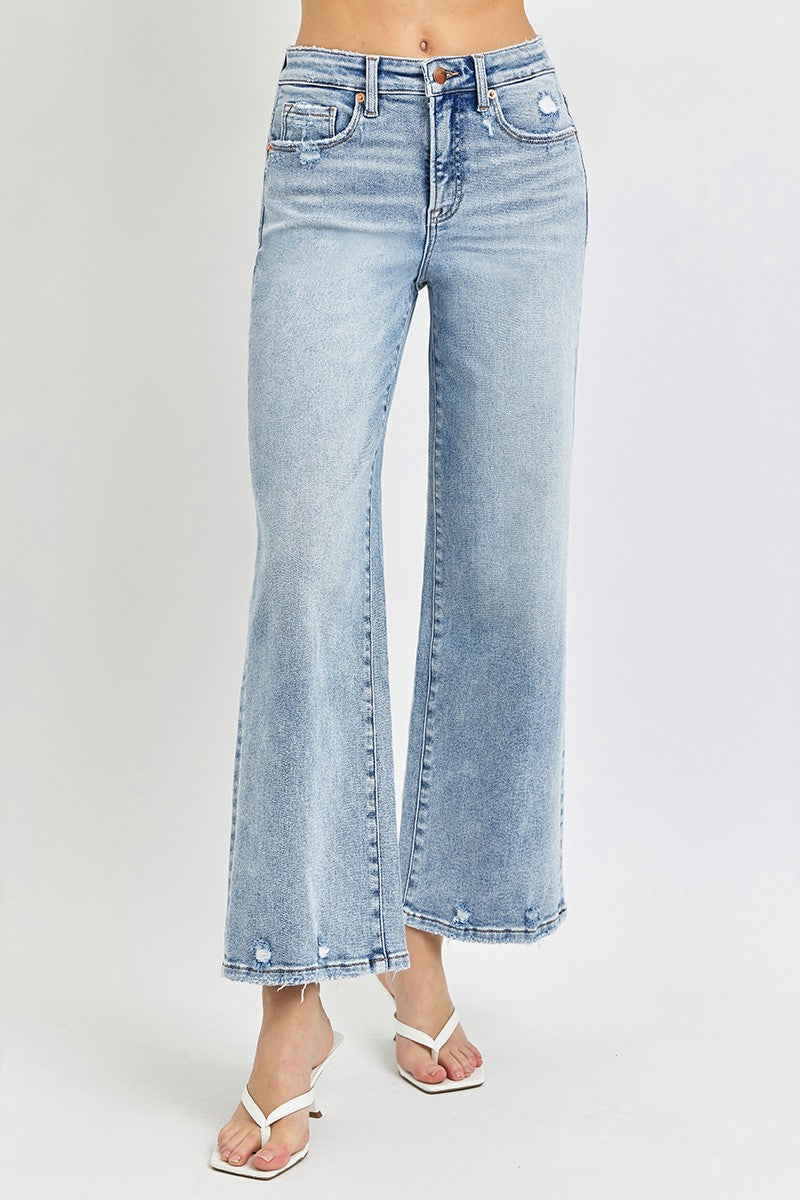 Light Blue Wide Leg Jeans RDP5936