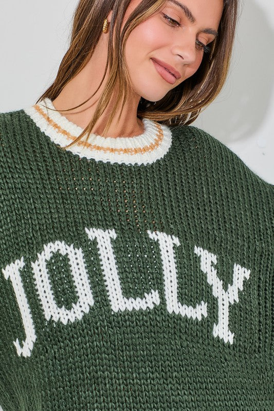 Green Jolly Knit Sweater