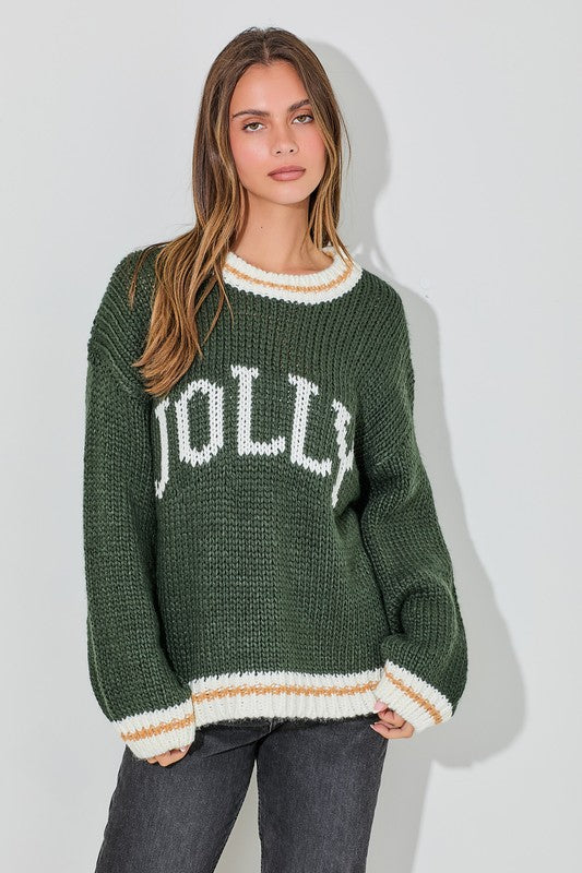 Green Jolly Knit Sweater