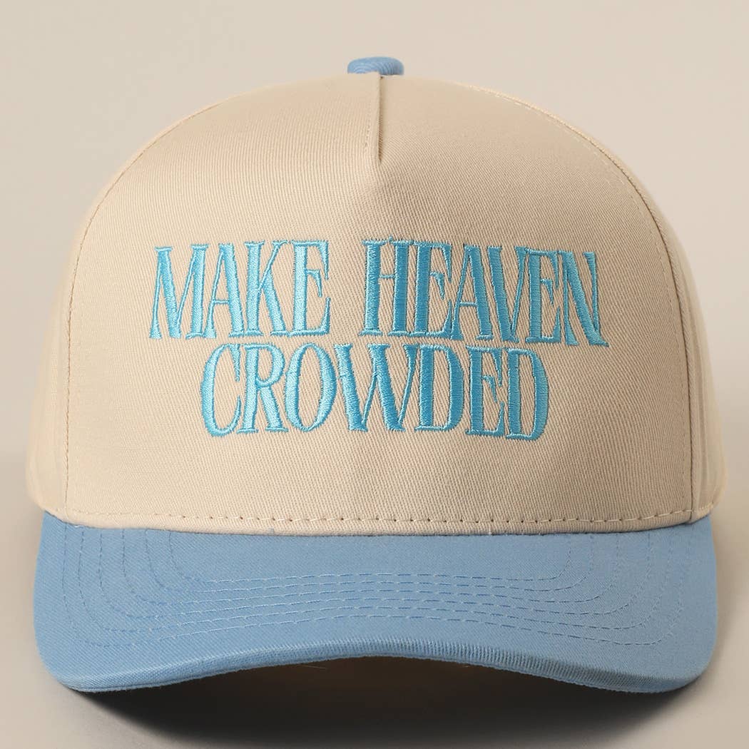 Brown Make Heaven Crowded Trucker Hat